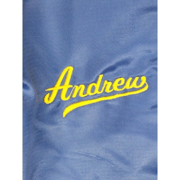 Mr P's Something Special Satin VTG Embroidered Spongebob Jacket Kids Sz 9-10 - Picture 4 of 12